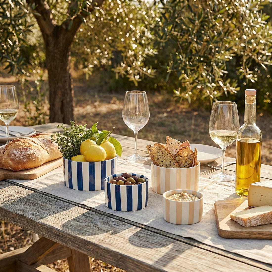 Aperitif | Striped Bowls - Set of 4