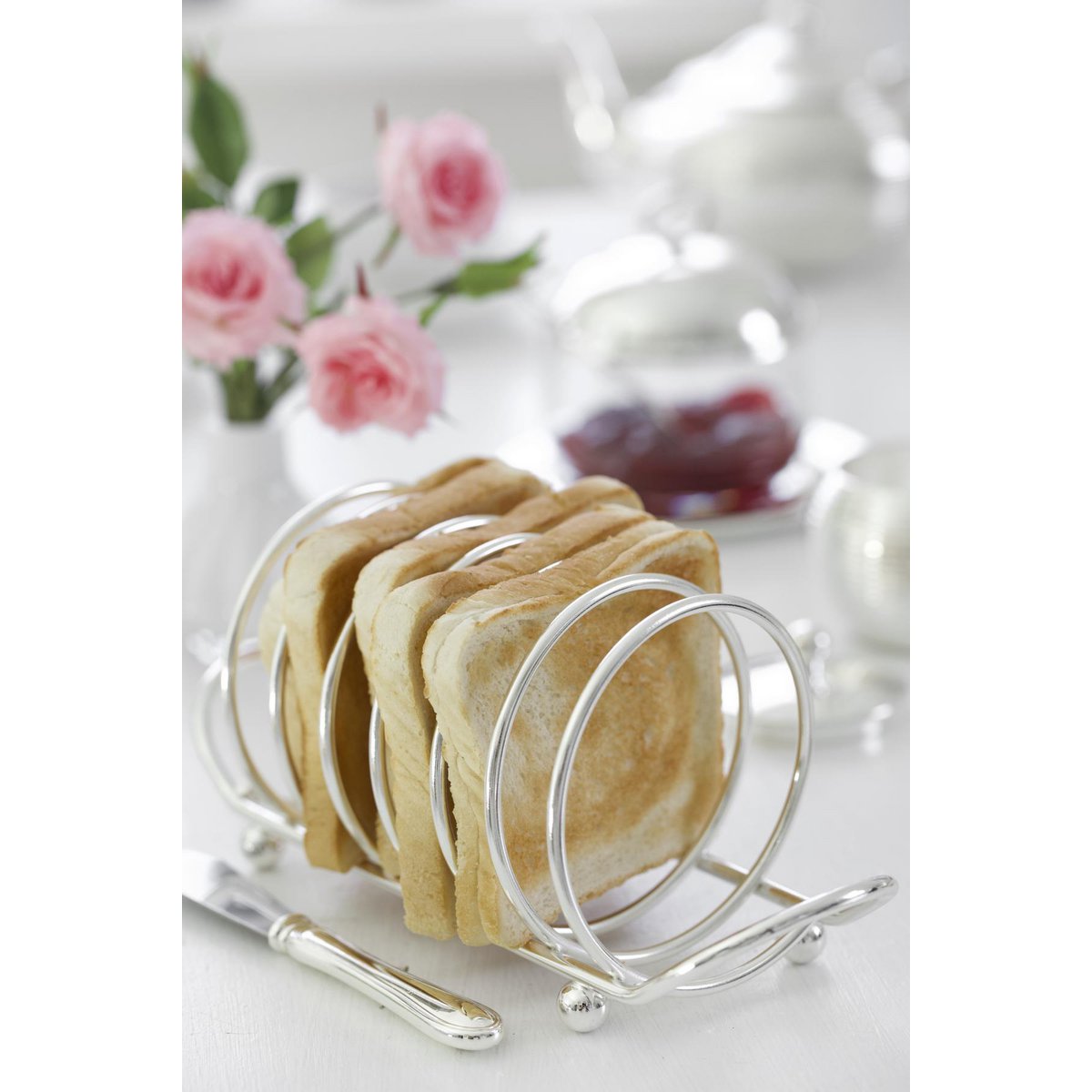 EDZARD | Toast Stand “String” – Silverpläterad