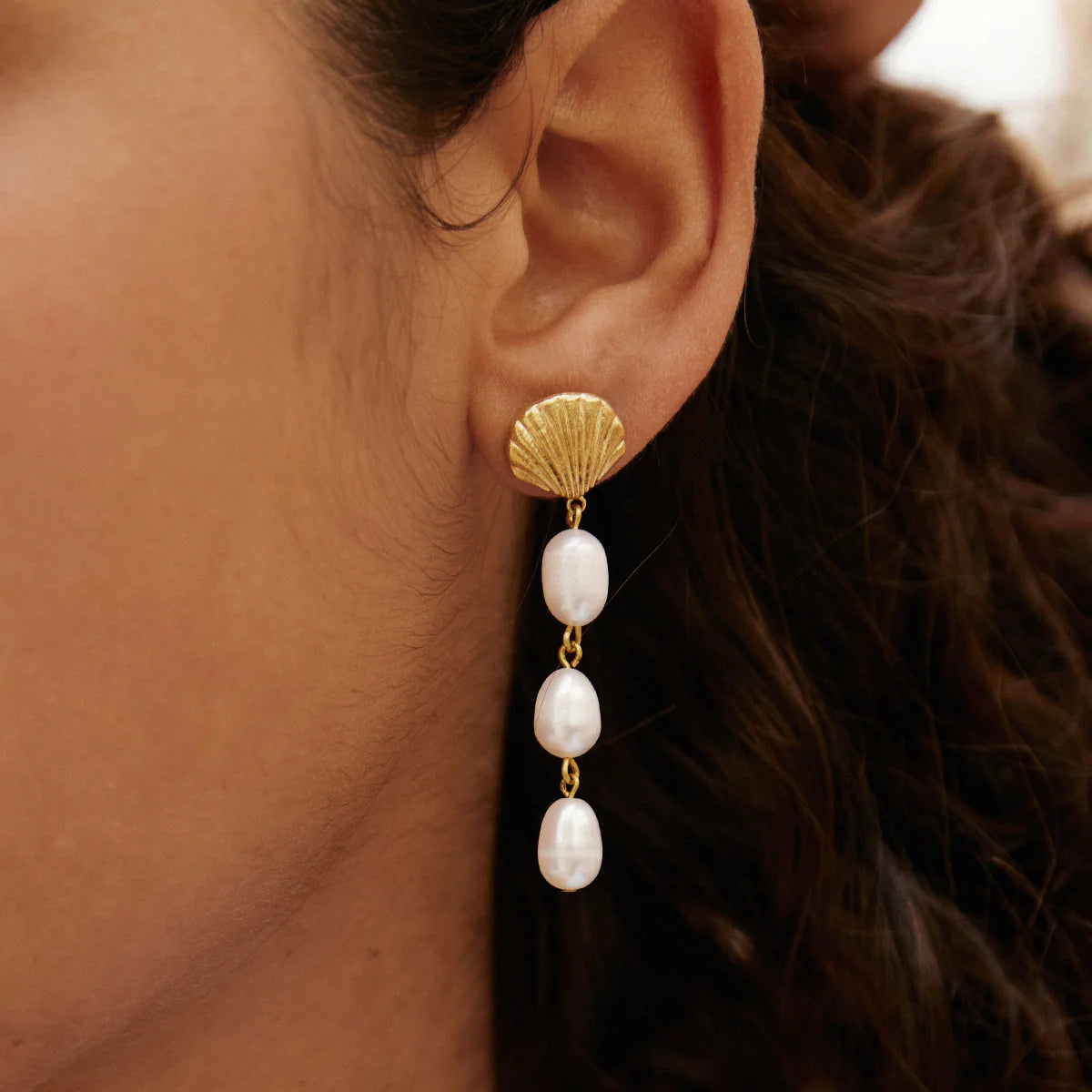 Marisca Earrings | 18k Gold | Agape Studio Jewelry 