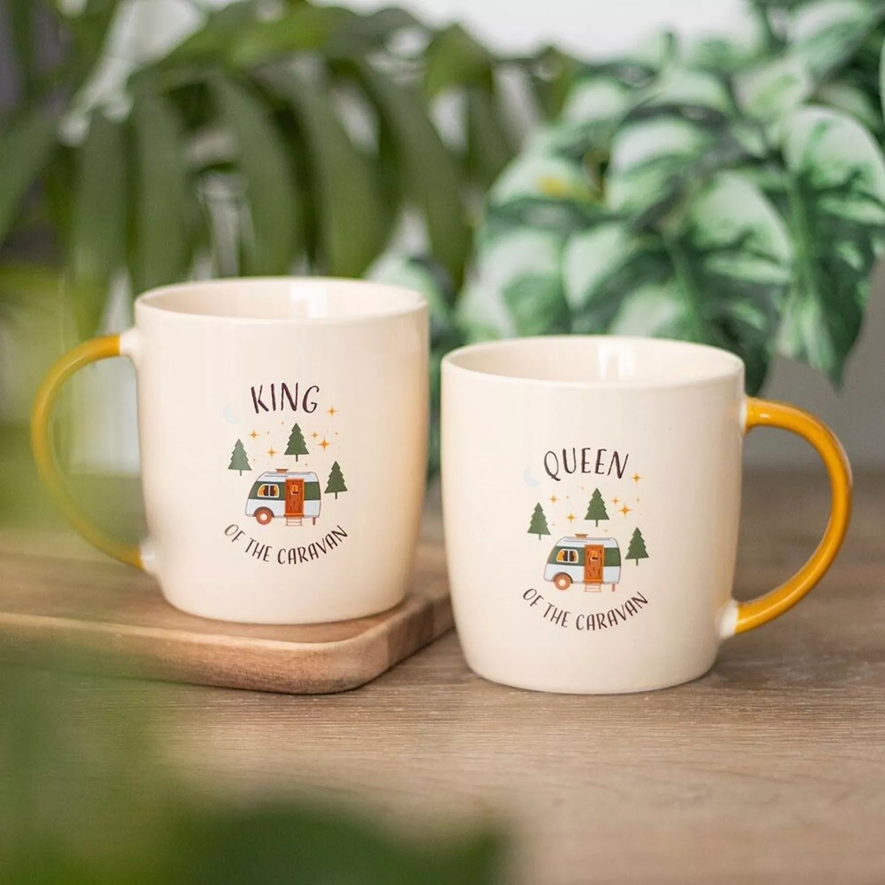 King &amp; Queen of the Caravan – 2er Set Keramikbecher (400 ml)