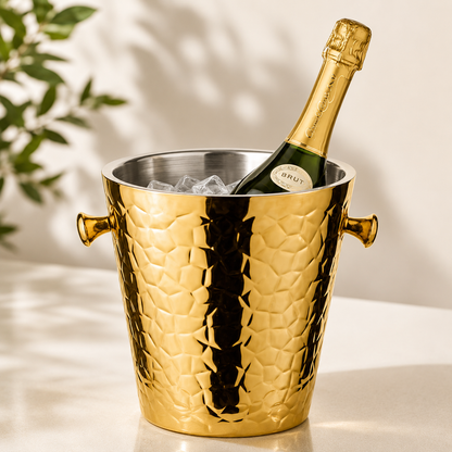 Champagnekylare Guld i Rostfritt Stål | EDZARD Capri
