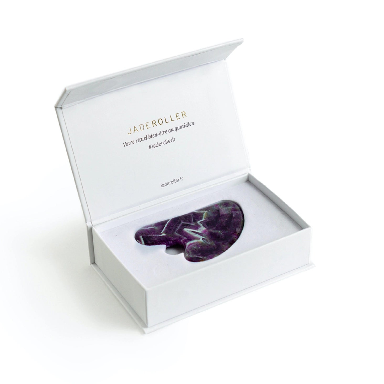 Gua Sha Amethyst - Facial Massage Stone, Jade Roller