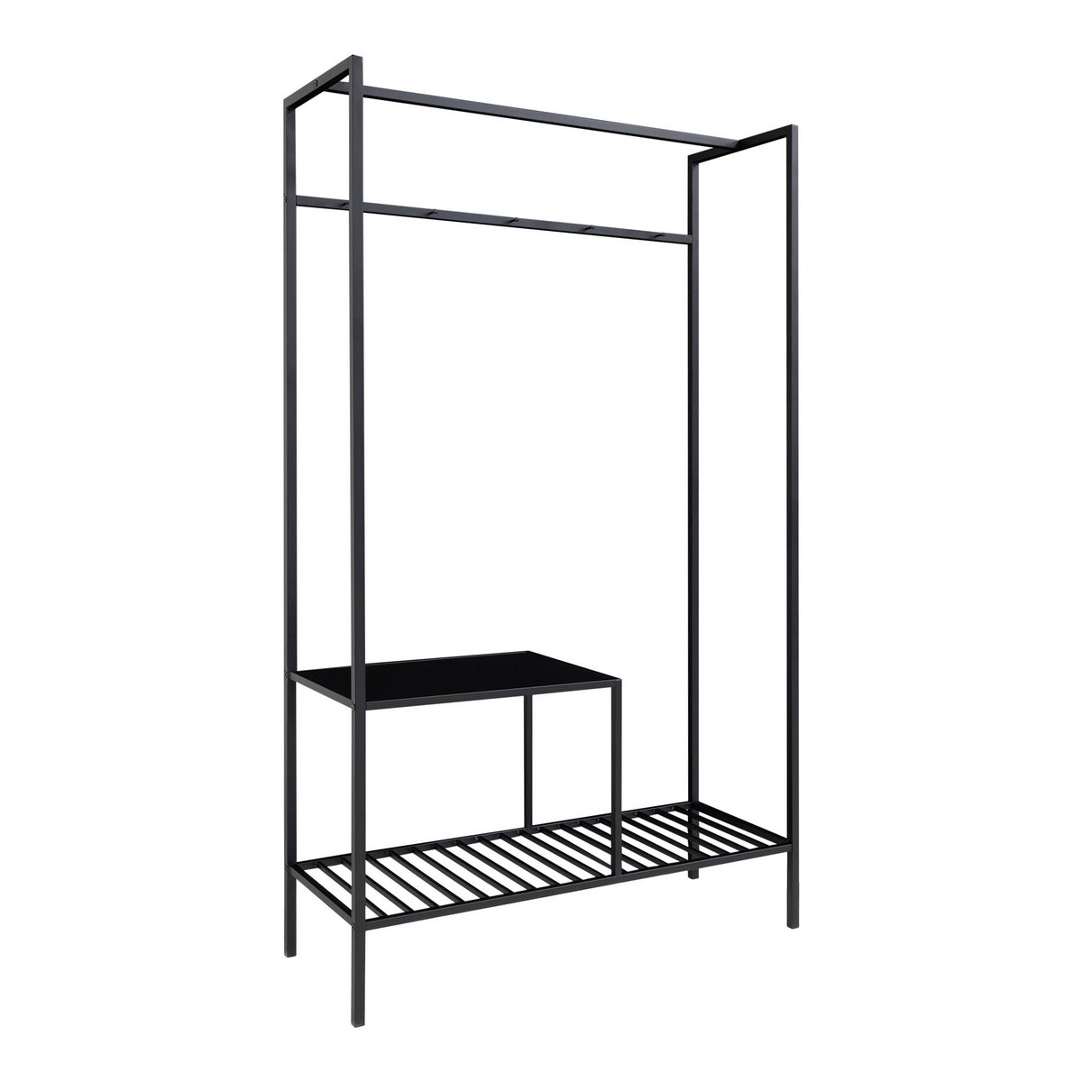 Vita Wardrobe - Black, steel, 101x38x170 cm