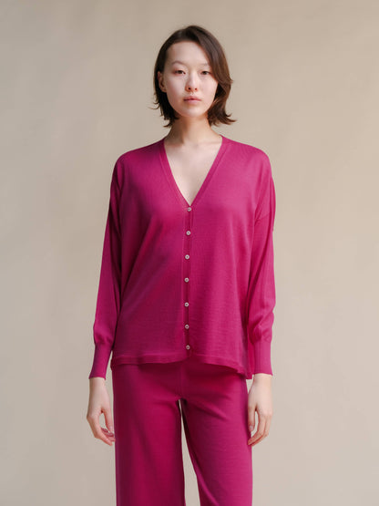 Extra Fine Merino Wool Cardigan
