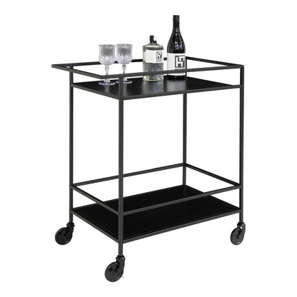 Vita Bar Trolley - svart serveringsvagn, 68x40x79cm