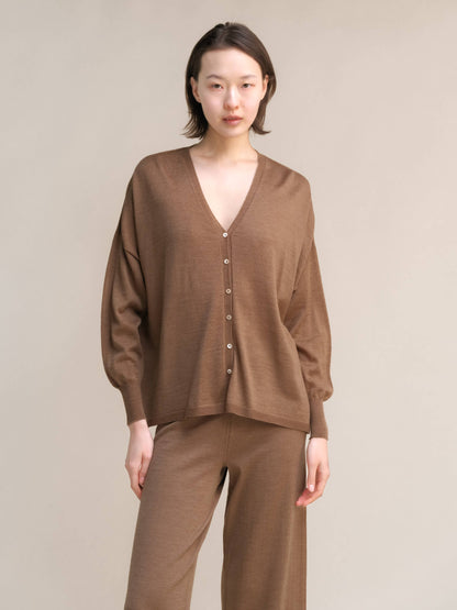 Extra Fine Merino Wool Cardigan