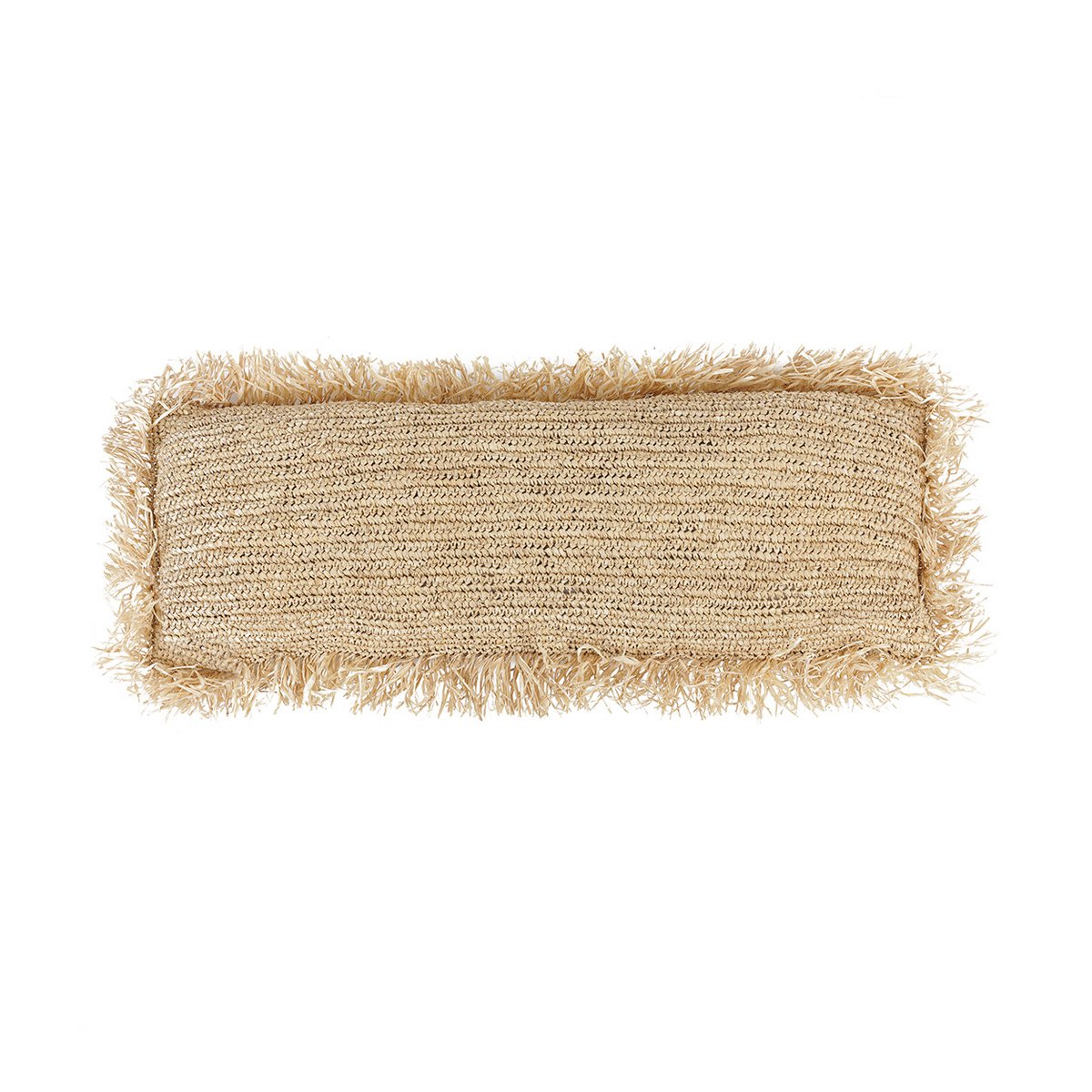 Der Raffia-Kissenbezug rechteckig – Natur – 35x100