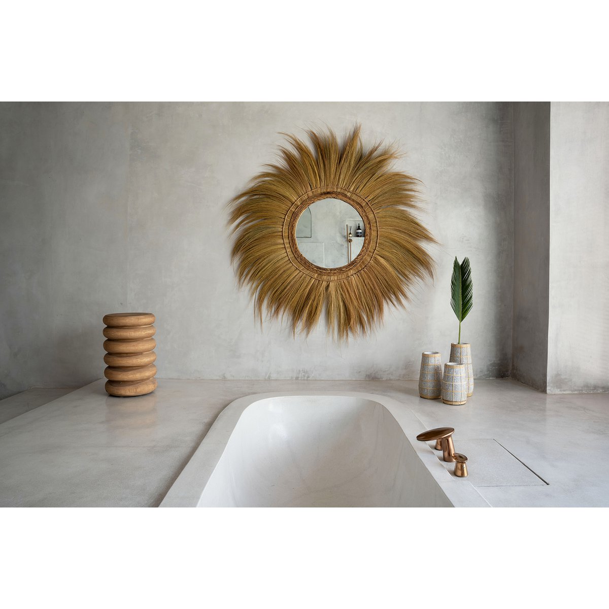 The Mufasa Mirror - Natural - Ø120 cm