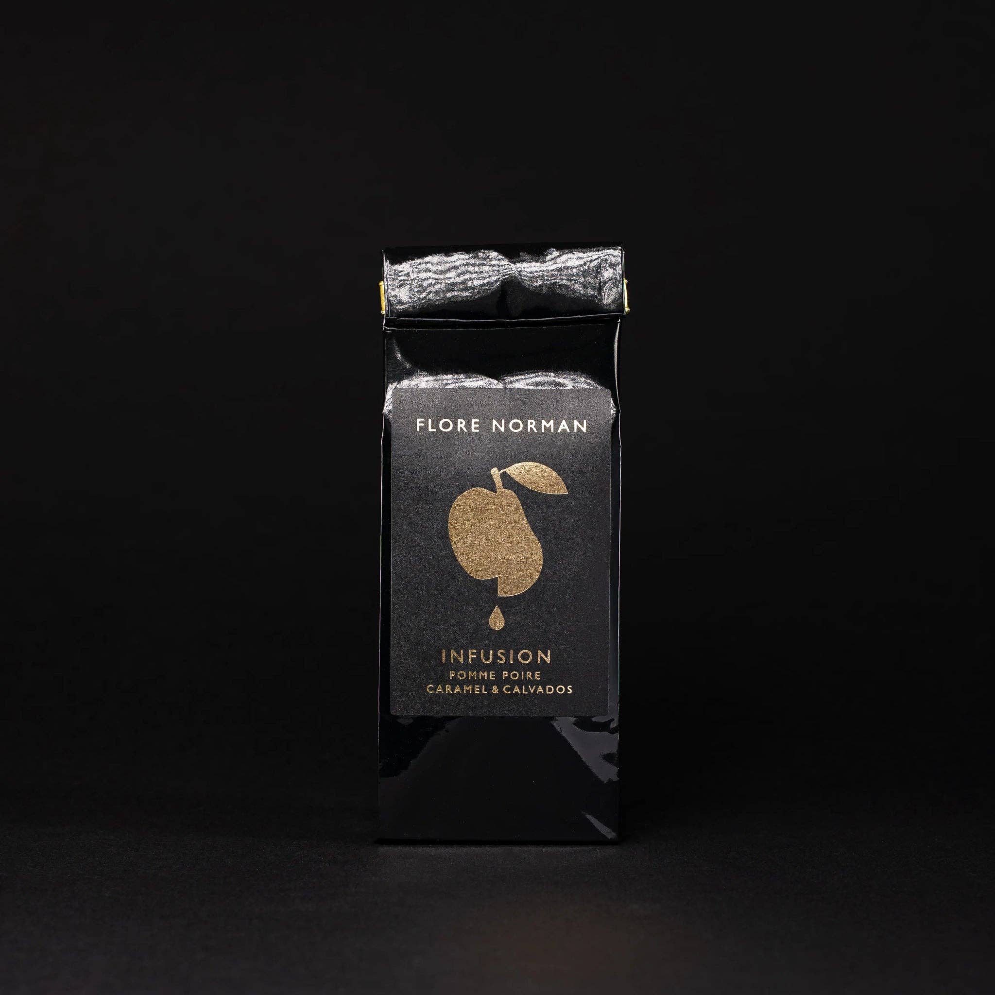 Flore Norman – Karamell | Infusion med äpple, päron, karamell &amp; Calvados Pays d’Auge (100 g)