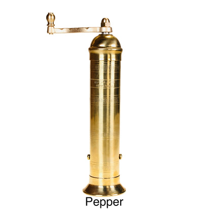 Brass Mill - 9&quot; Pepper Mill, Alexander Handmade Mills 