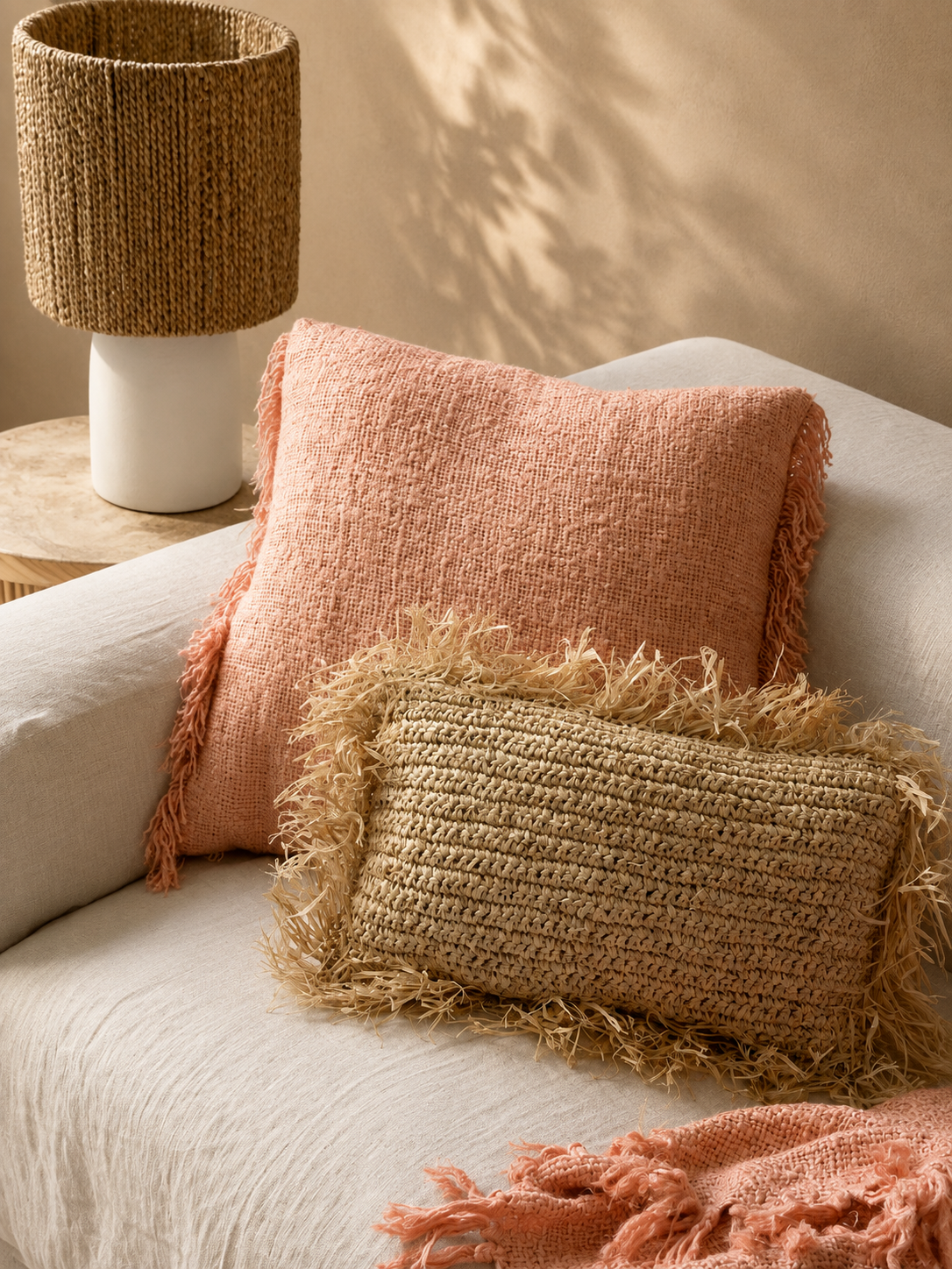 The Oh My Gee Kuddfodral – Salmon Pink 60 × 60 cm