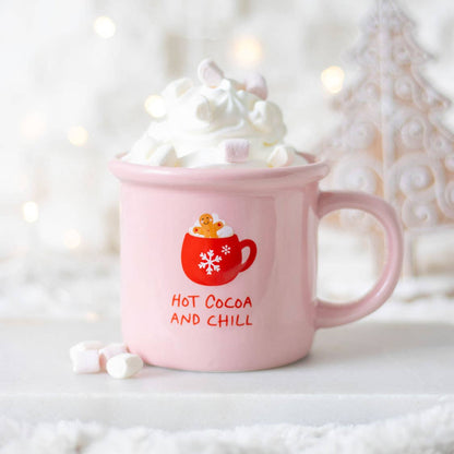 Hot Cocoa and Chill Mugg – Perfekt för Mysiga Vinterdagar