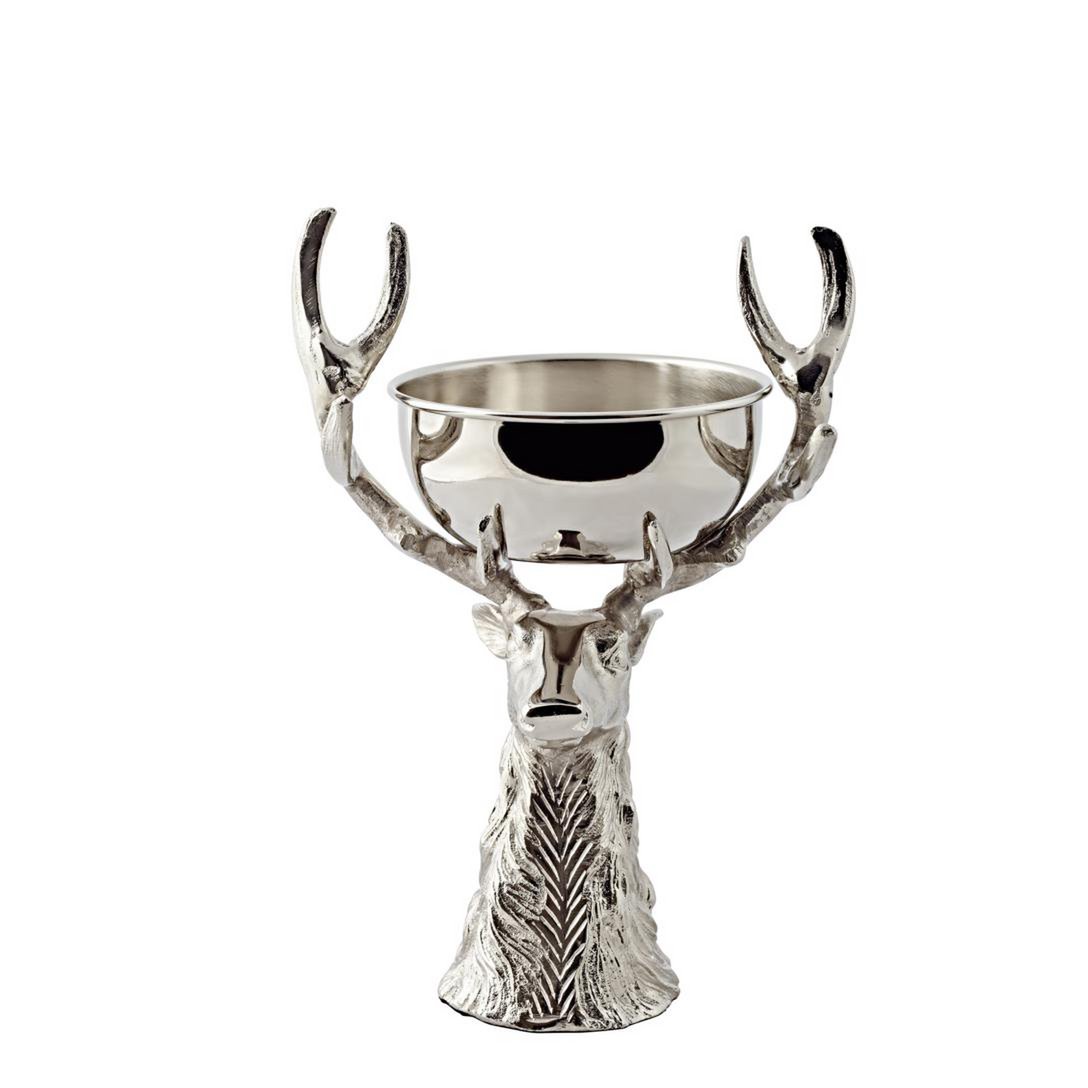 EDZARD | Deer Head with Richard Bowl, Stainless steel