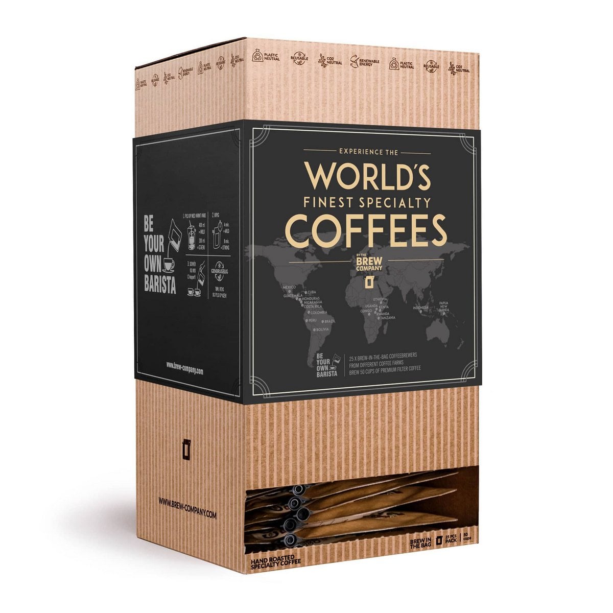 World’s Finest Coffees – presentbox med premiumkaffe | Coffeebrewer