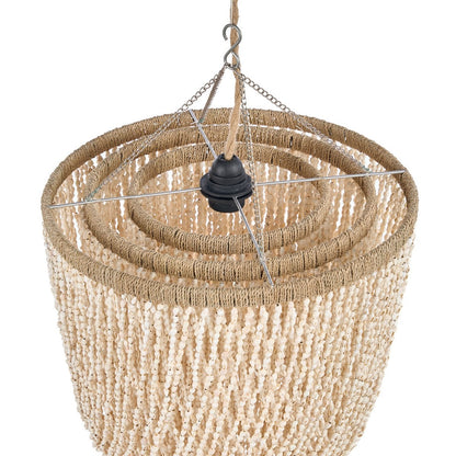 Lagoon Shell Chandelier M | Snäcklampa i naturskal – Boutique Luxury