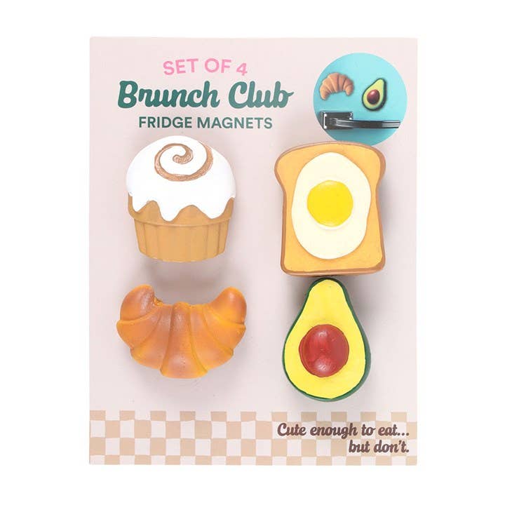 Brunch Club Fridge Magnets – 4-pack