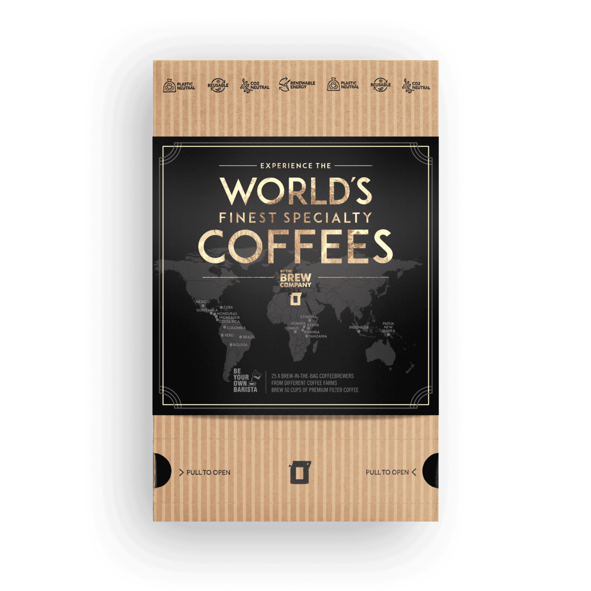 World’s Finest Coffees – presentbox med premiumkaffe | Coffeebrewer