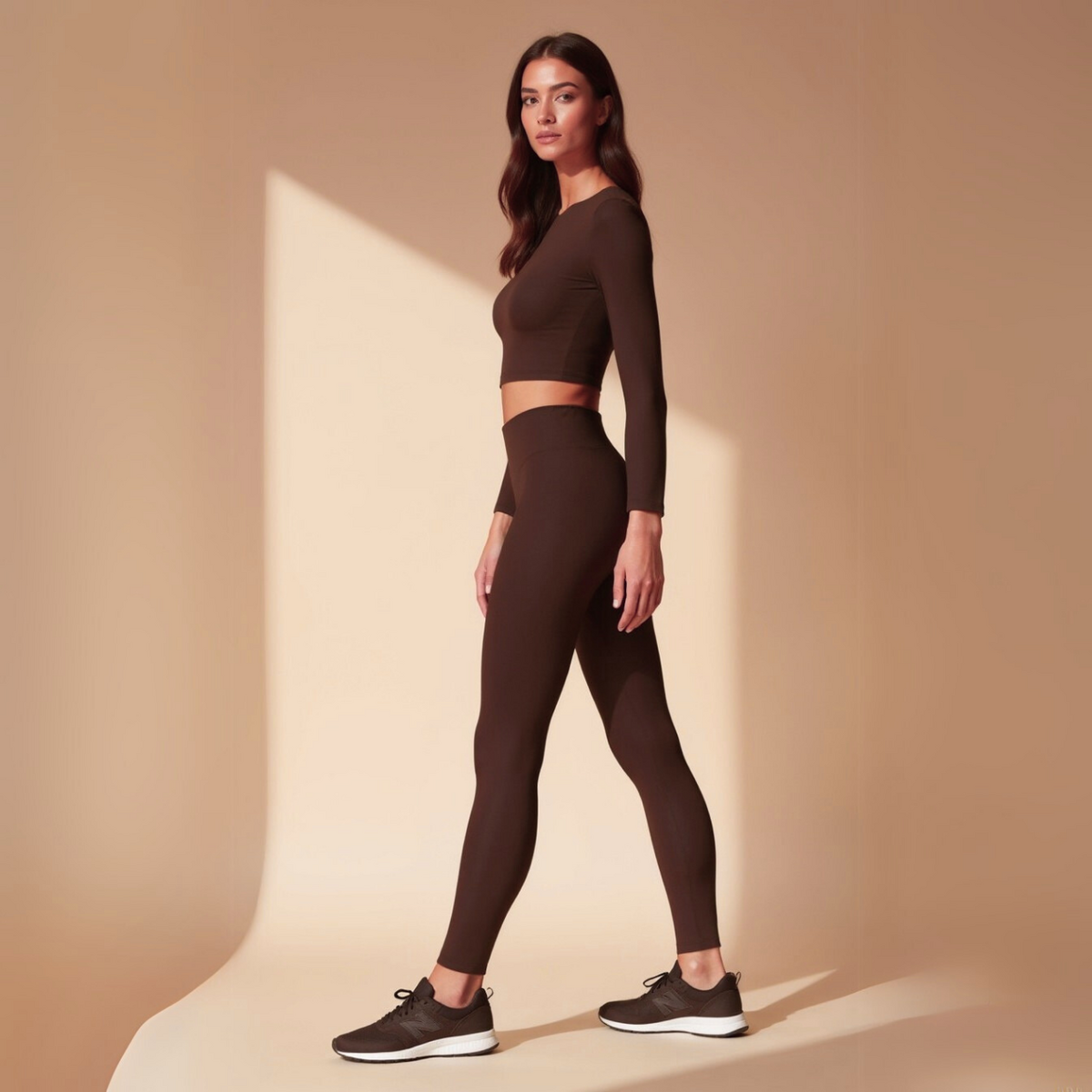High-Waist Leggings – BAD HABITS® – Chocolate Brown