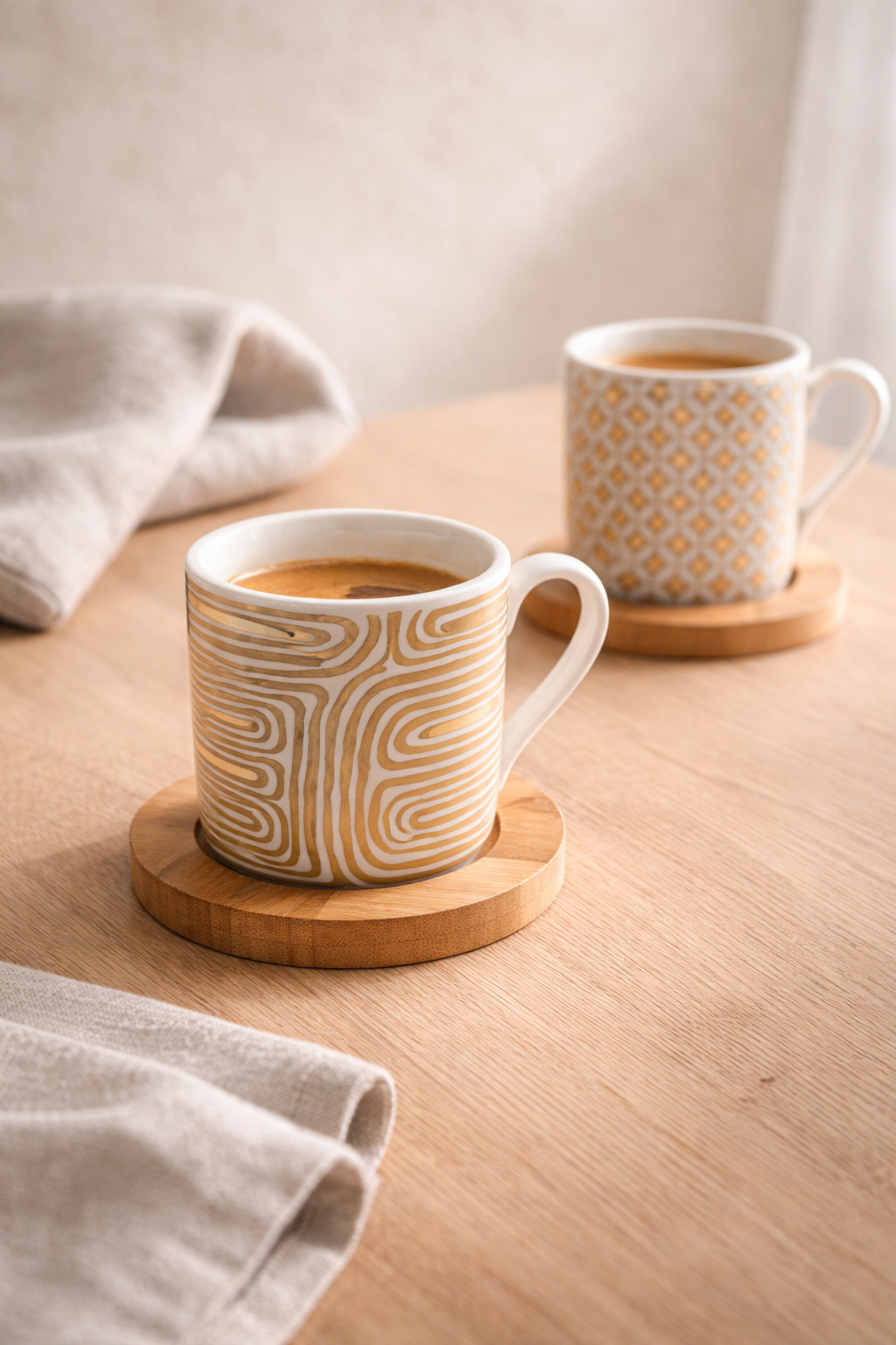 Ornement | Espressokoppar i porslin – Set om 6