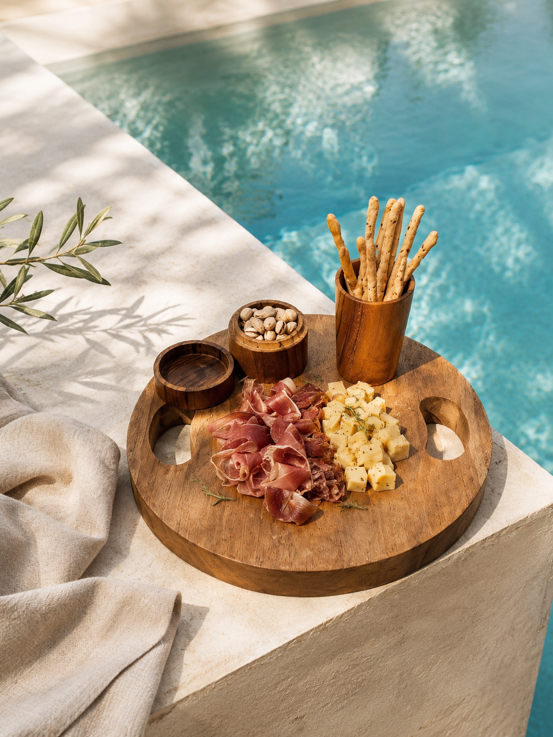 Das Teakwurzel-Tablett – Natur – L | Bazar Bizar Living