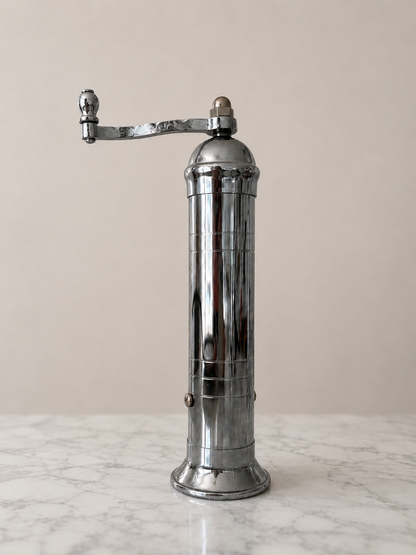 Chrome Mill - Polierte 9" Pfeffermühle, Alexander Handcrafted Mills
