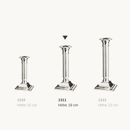 Lincoln Ljusstake – Silverfinish (flera höjder)