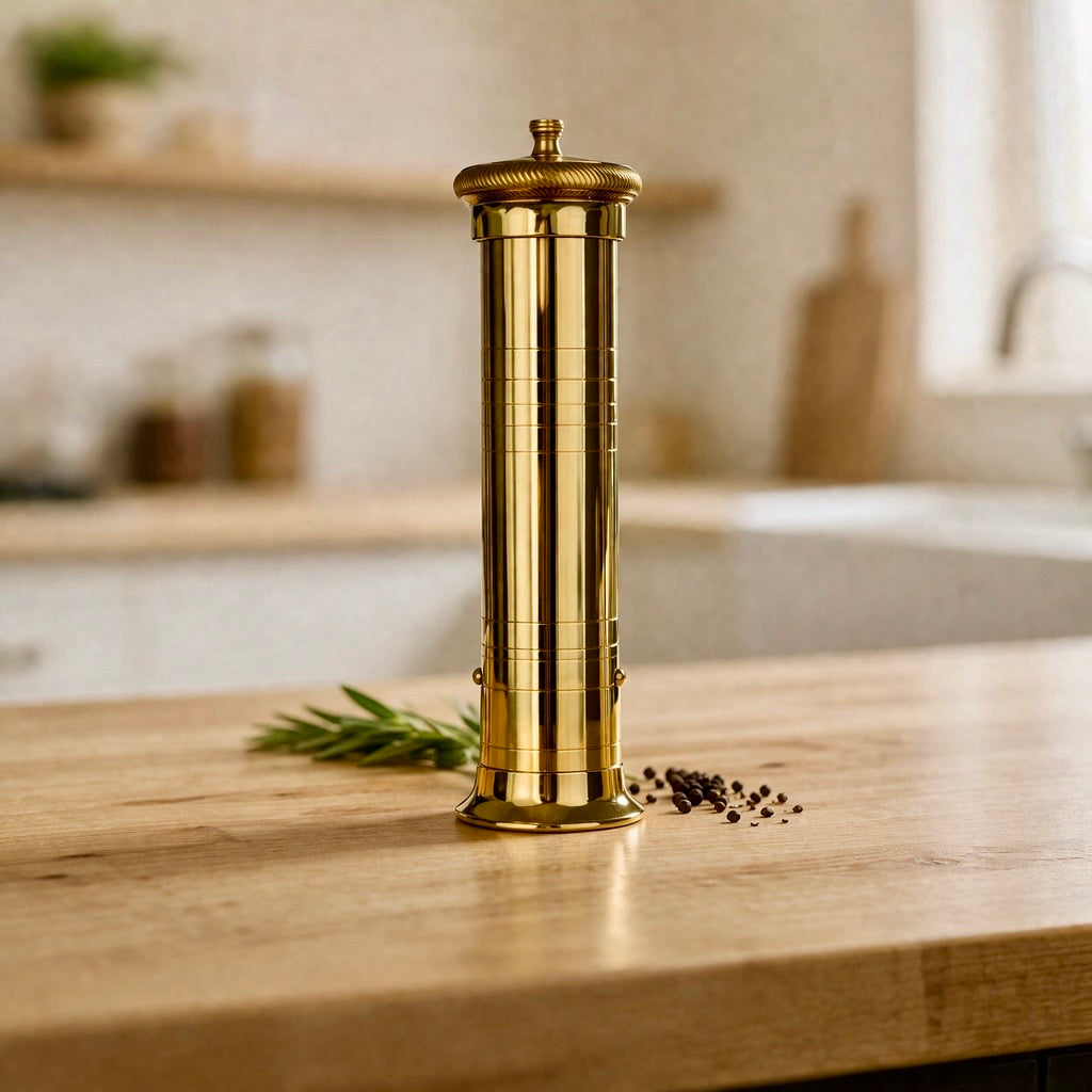 Originalet “Chef’s Mill” – Pepparkvarn i massiv mässing (8” / 11” / 13”)