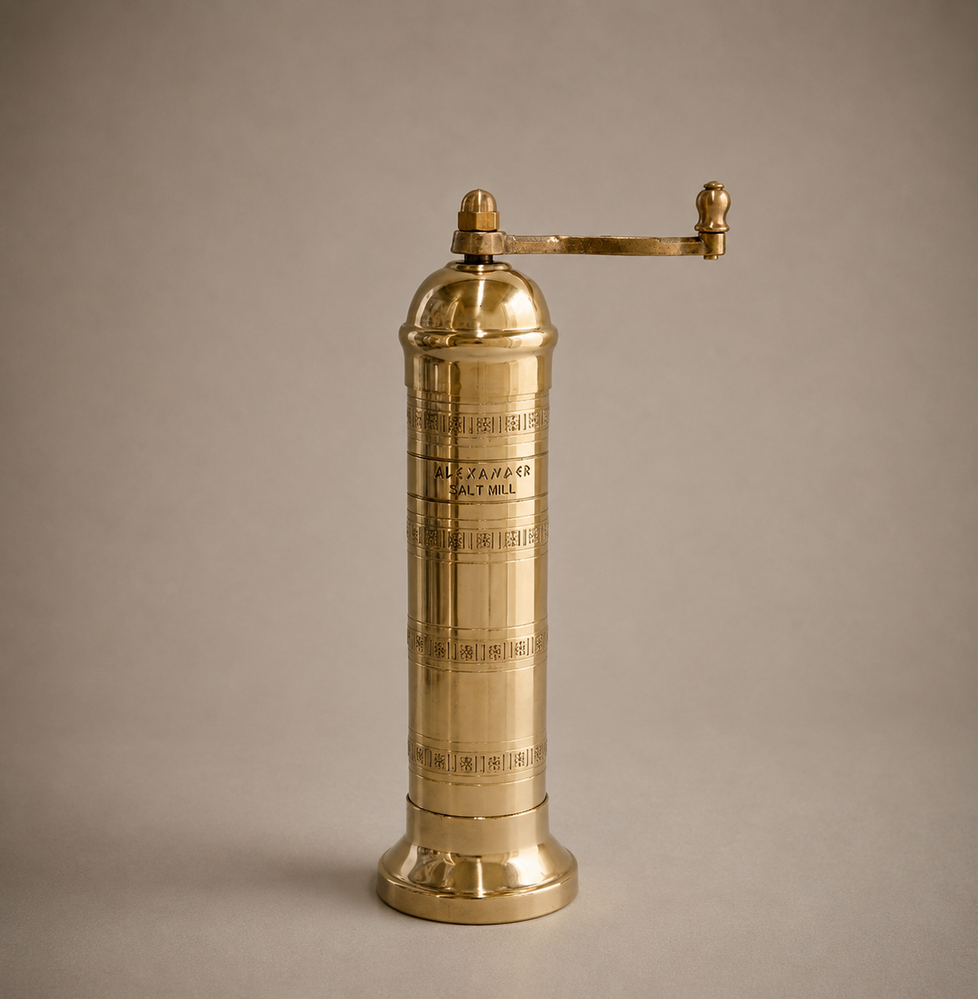 Brass Mill - 8" Saltkvarn, Alexander Handcrafted Mills