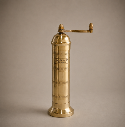 Messingmühle - 8" Salzmühle, Alexander Handgefertigte Mühlen
