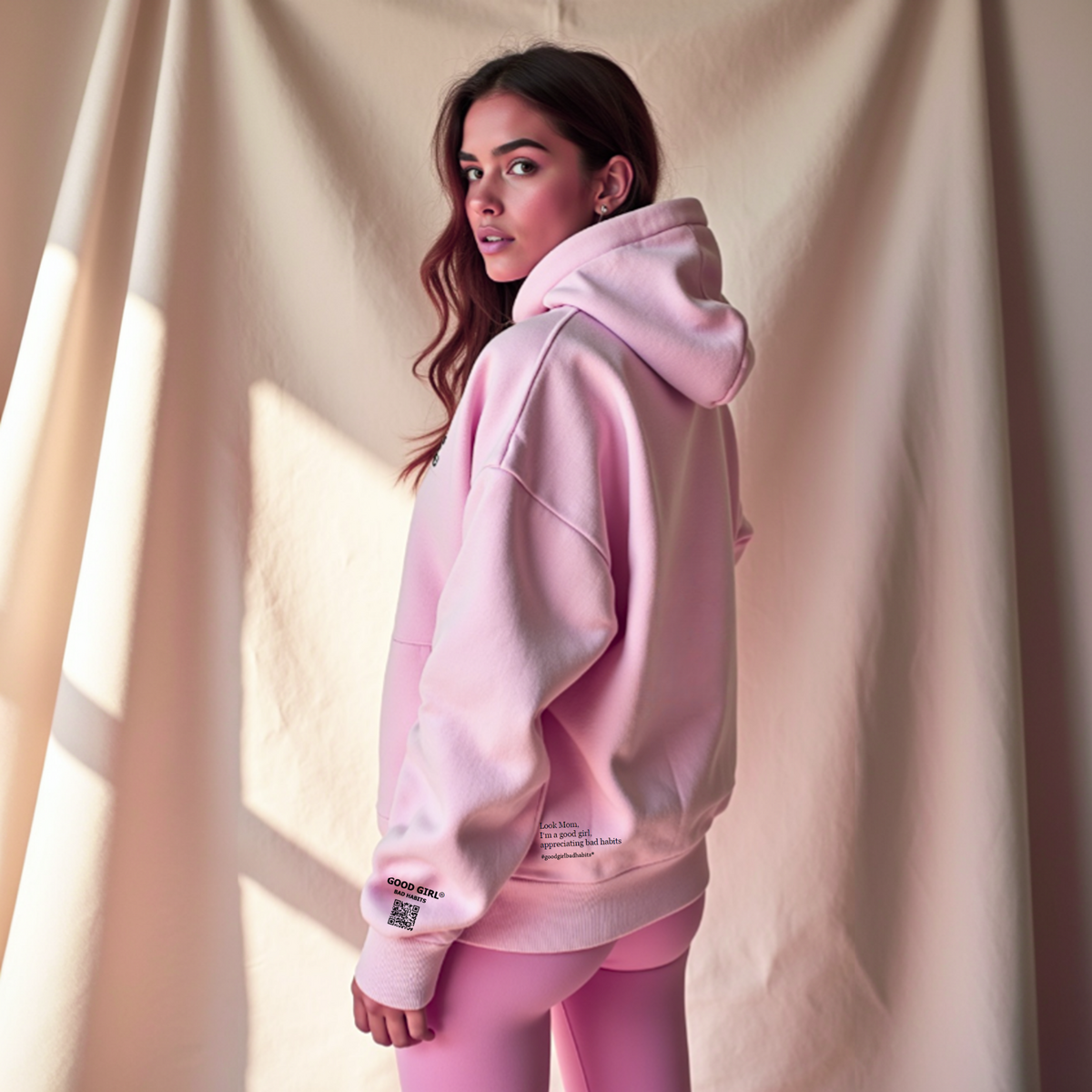 GGBH Zip Hoodie – Light Pink • Beige • Black • Mint