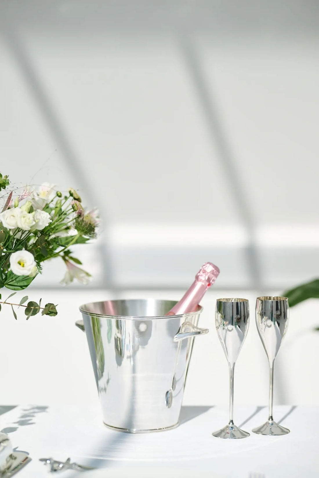 Dodo | Silverpläterade Champagneglas