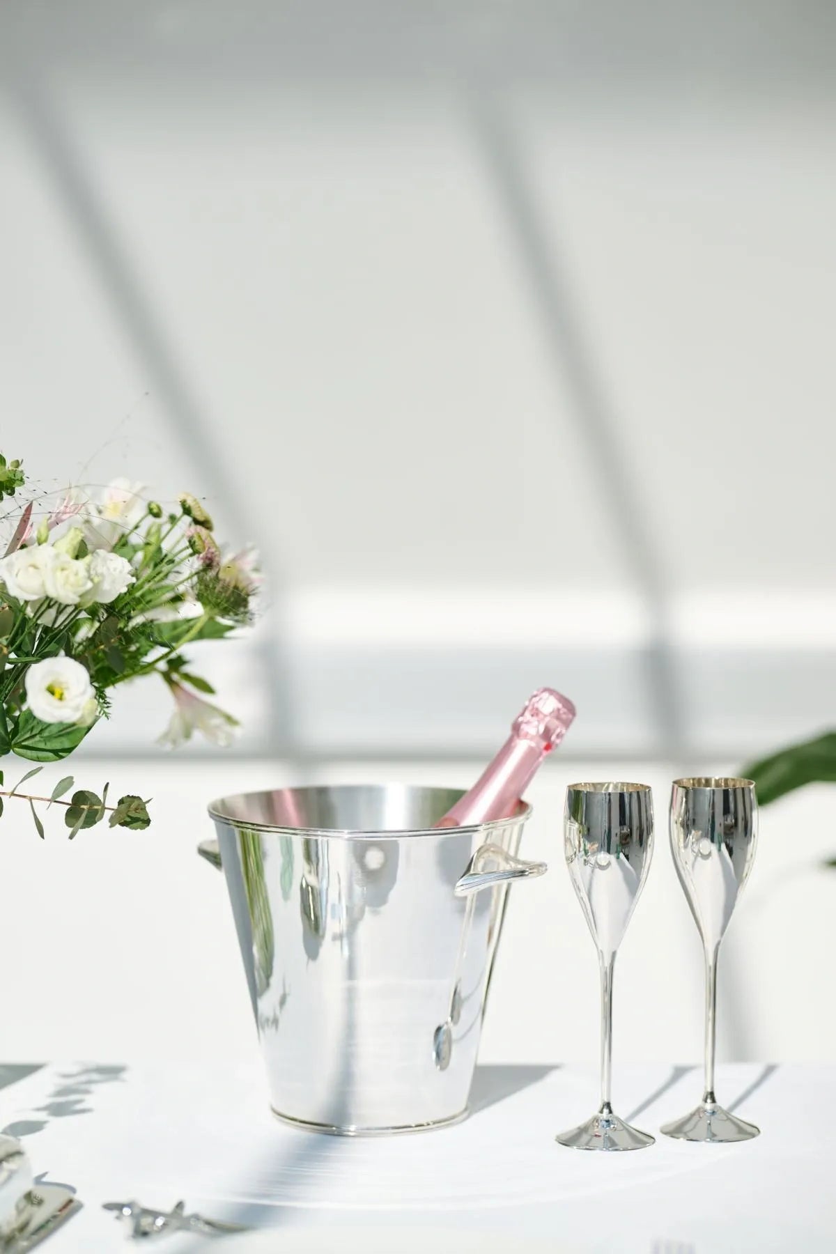 Dodo | Silverpläterade Champagneglas