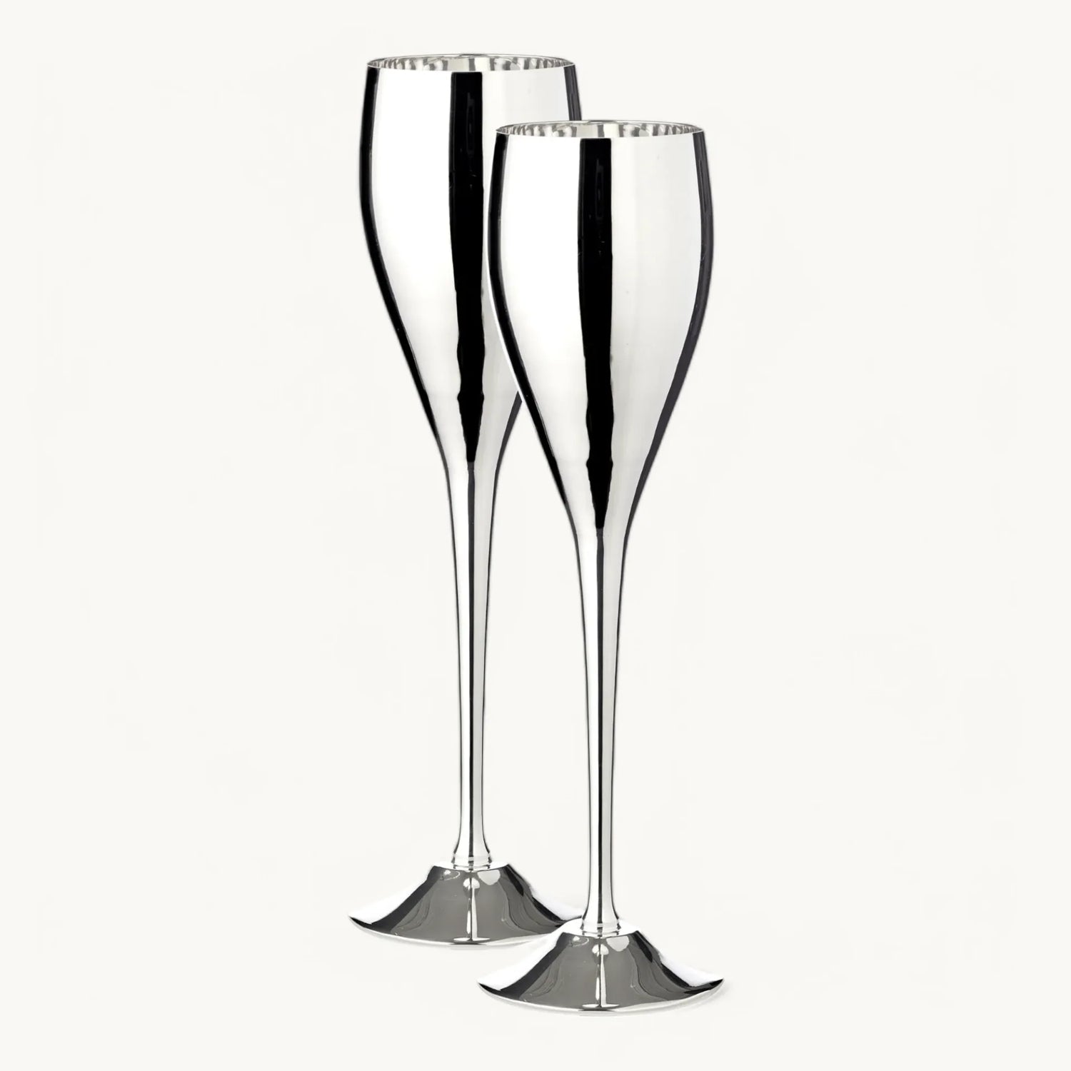 Dodo | Silverpläterade Champagneglas