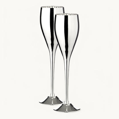 Dodo | Silverpläterade Champagneglas