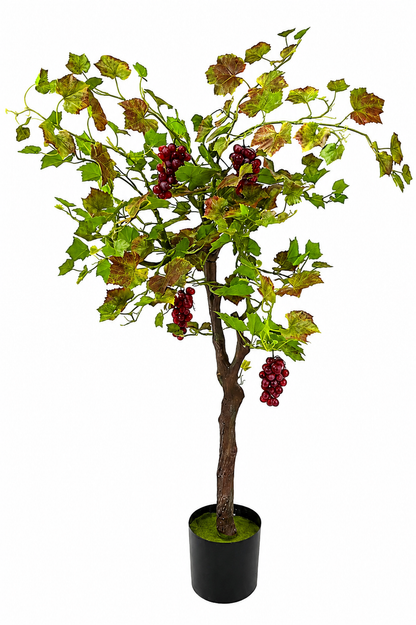 Vinranksträd med druvor, naturkänsla, 167 cm