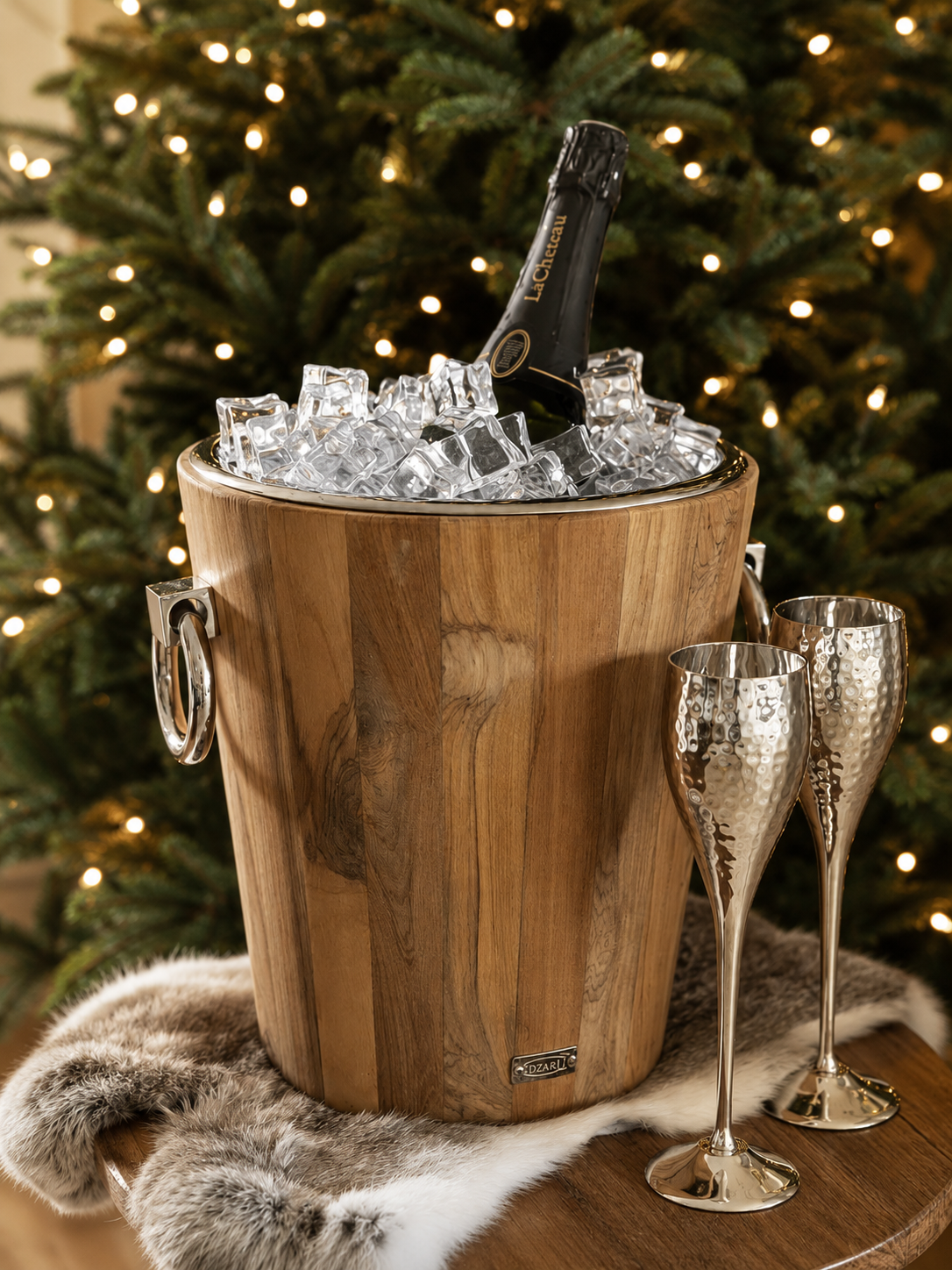 Dodo Champagnerglas in Silber 2er-Set | EDZARD