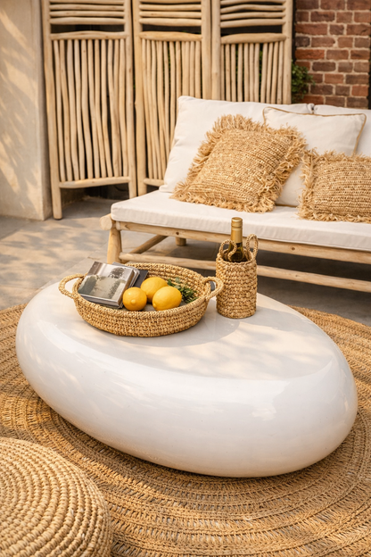 Raffia Basket Tray – Natural (S)