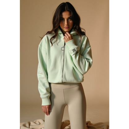 GGBH Zip Hoodie – Light Pink • Beige • Black • Mint