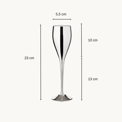 Dodo | Silverpläterade Champagneglas