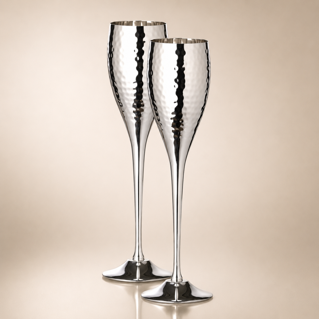 Dodo Champagneglas i Silver 2-pack | EDZARD
