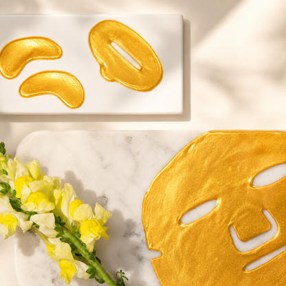 24K Gold Mask Trio™ – Ansiktsmask, Ögonmask &amp; Läppmask