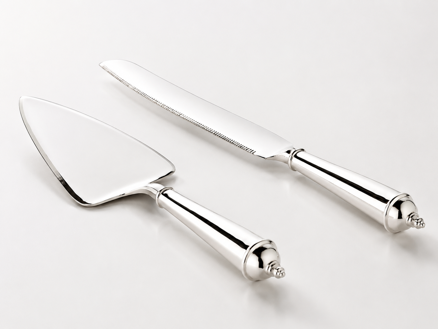 Versilbertes Torten-Set mit Tortenheber &amp; Messer | EDZARD