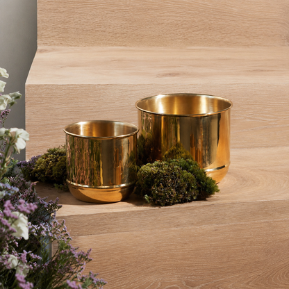 Genuine Brass Plant Pot – Polished Brass
