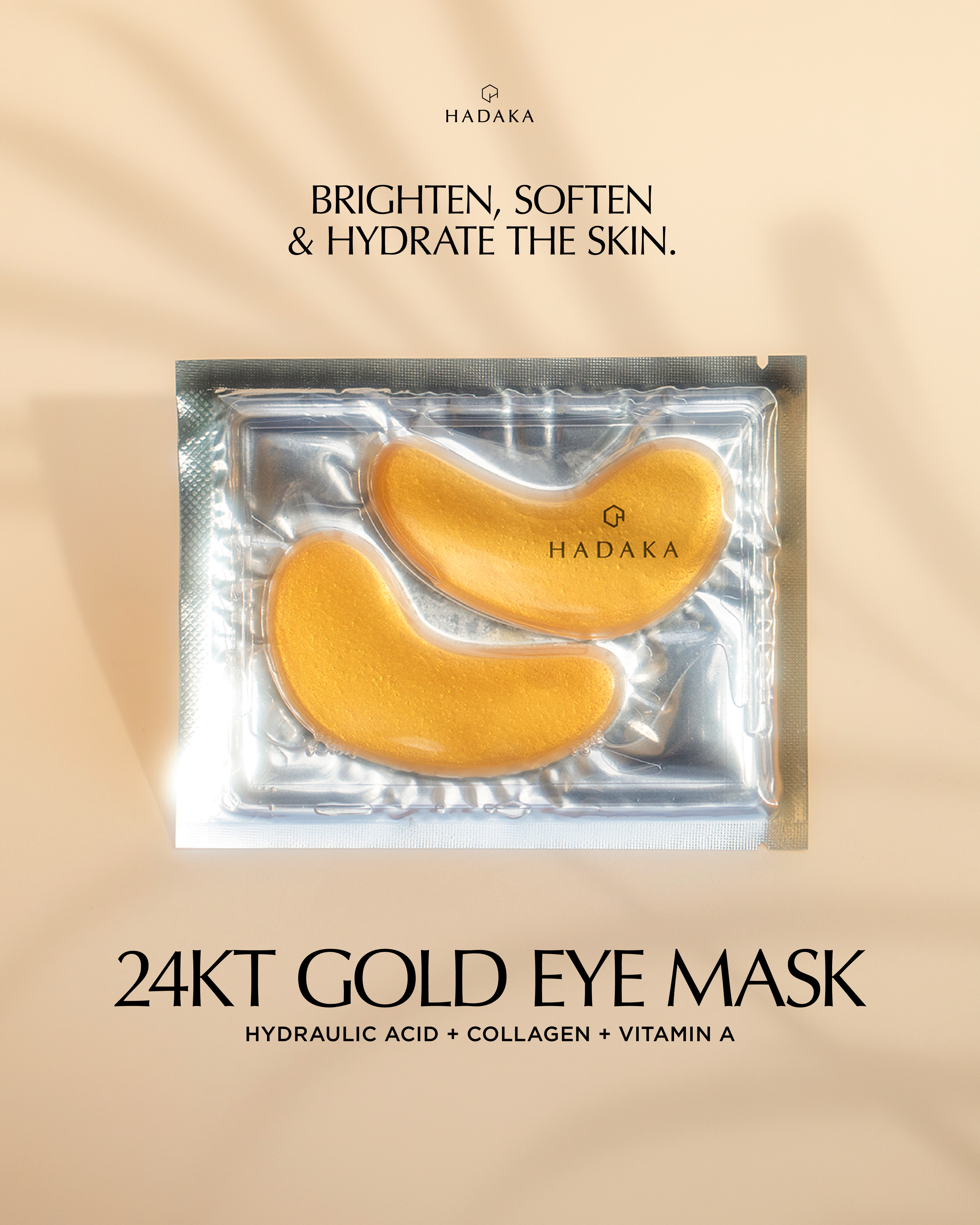24K Gold Eye Mask™ – Kollagen, Hyaluronsyra &amp; Retinol för Trötta Ögon