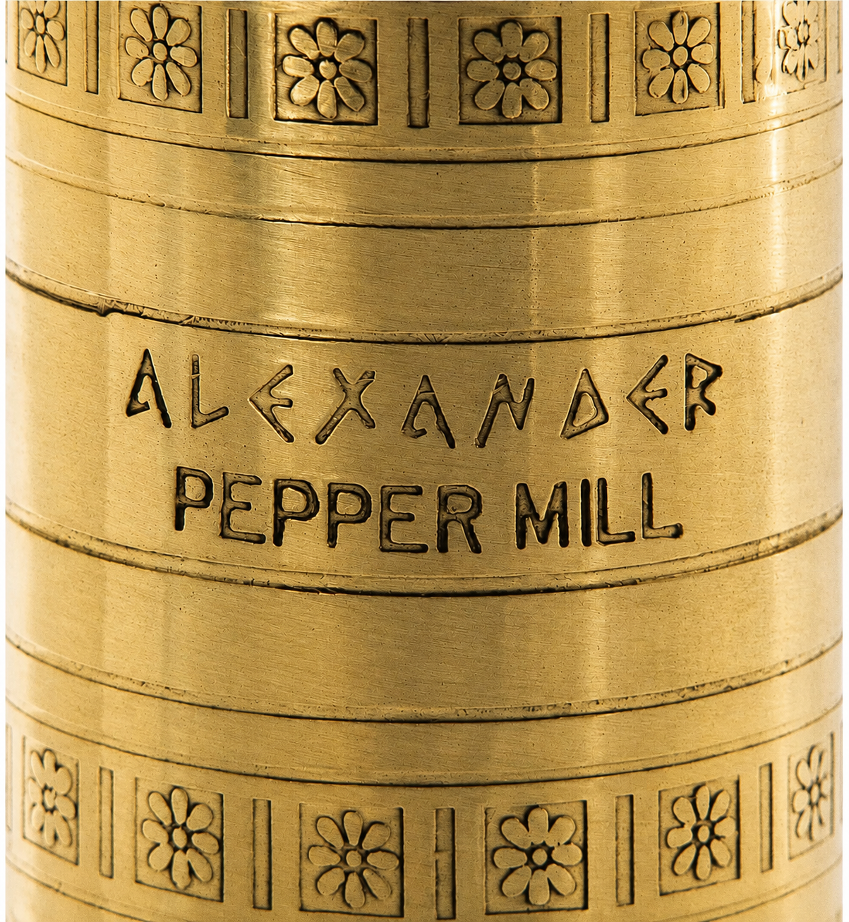 9" Messing Pfeffermühle – Handgefertigte Originalmühle aus Griechenland