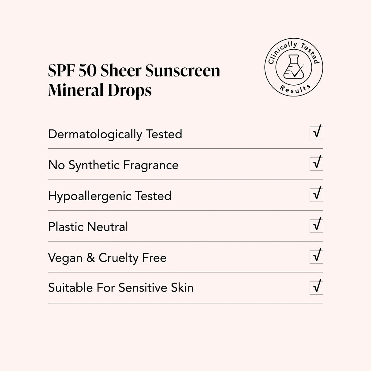 Odacité SPF 50 Sheer Sunscreen Mineral Drops – Mineraliskt solskydd 30 ml