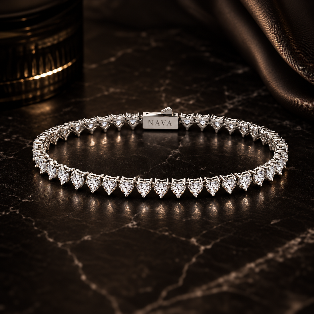 Lova Tennis Bracelet 4 mm – Silver | NAVA Copenhagen