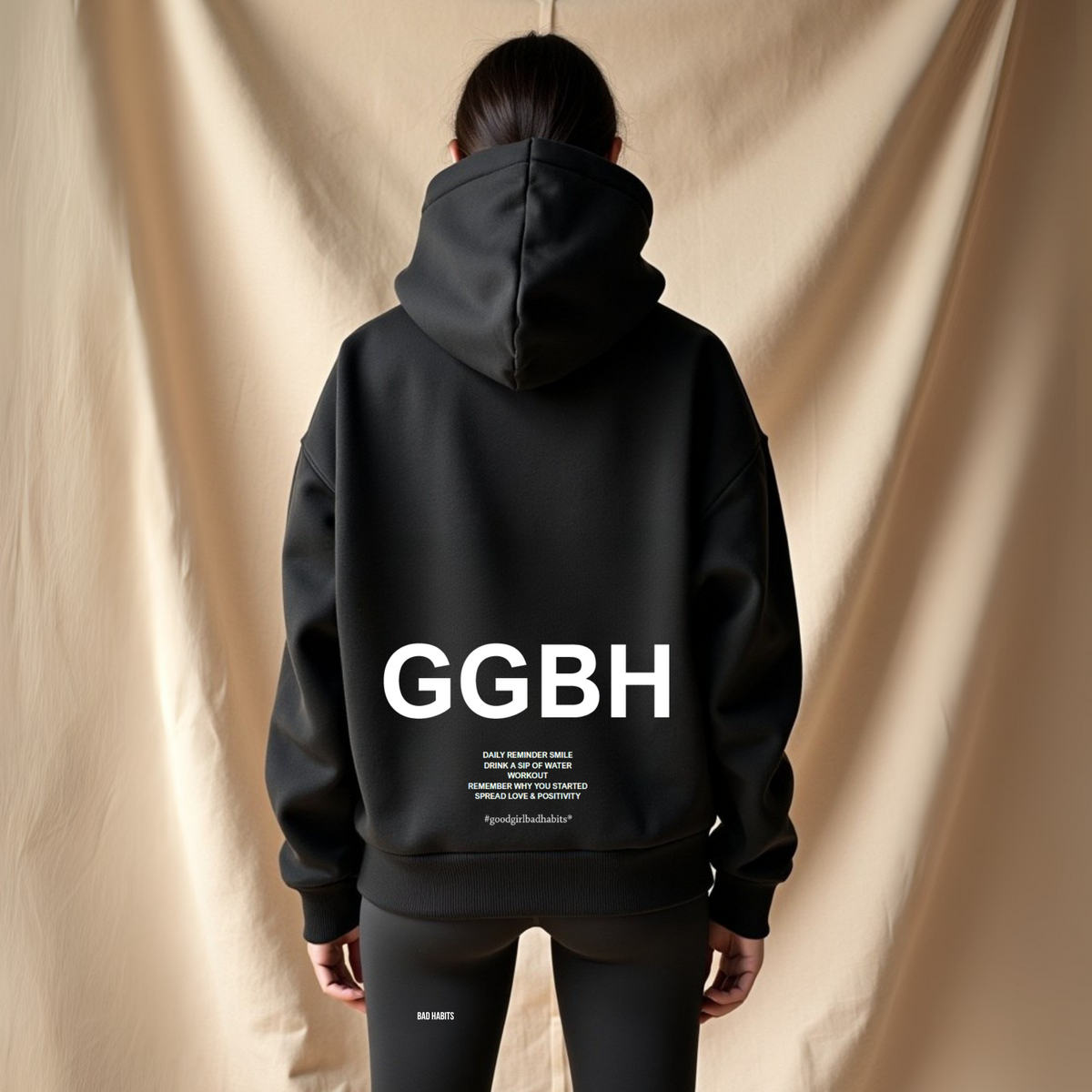 GGBH Zip Hoodie – Light Pink • Beige • Black • Mint