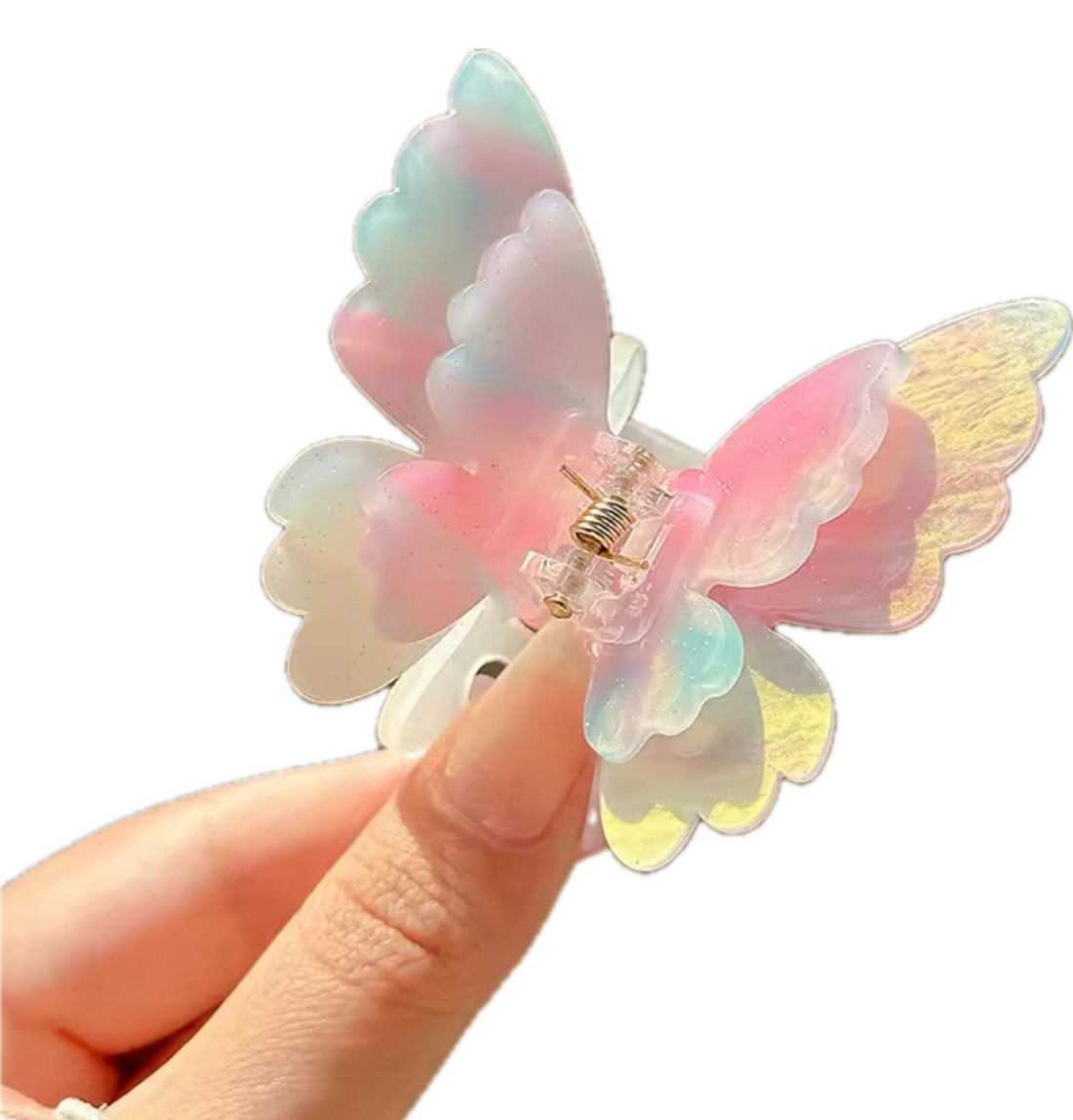 Fjäril | Pastellfärgad Hårklämma