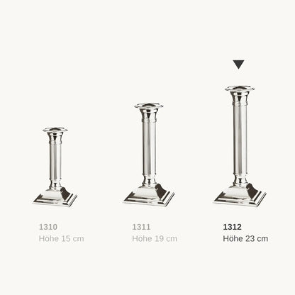 Lincoln Ljusstake – Silverfinish (flera höjder)